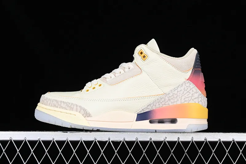 All categories Air Jordan Jordan series basketball shoes Air Jordan 3 L version J.Balvin x Air Jordan 3 Retro AJ3 Joe 3 rainbow gradient FN0344-901